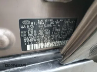 2005 Hyundai Santa Fe GLS with VIN KM8SC73EX5U001216, listed as a Copart auction lot 72630284 with 0 mi miles and Salvage Title. Bid and sale history available at carsss.com. Image 14.
