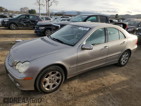 2006 Mercedes-Benz C 280 Luxury with VIN WDBRF92H56F793197, listed as a Copart auction lot 45790785 with 130,791 mi miles and Clean Title. Bid and sale history available at DreamBid. Image 1.