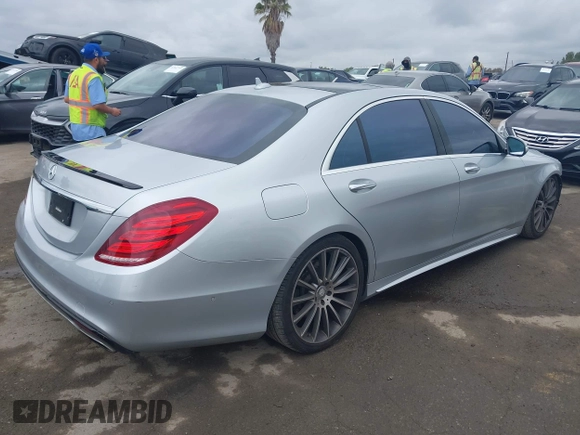 2015 Mercedes-Benz S 550 with VIN WDDUG8CB7FA195614, listed as a IAAI auction lot 42068619 with 64,275 mi miles and . Bid and sale history available at carsss.com. Image 4.