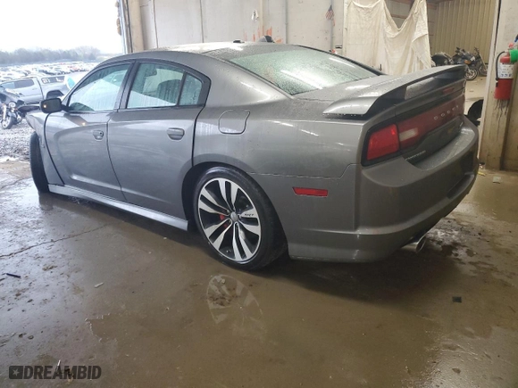 2012 Dodge Charger SRT8 with VIN 2C3CDXEJ3CH185659, listed as a Copart auction lot 51146005 with 136,823 mi miles and Salvage Title. Bid and sale history available at carsss.com. Image 2.