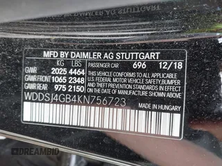 2019 Mercedes-Benz CLA 250 z VIN WDDSJ4GB4KN756723, wystawiony jako IAAI lot #42061022 z przebiegiem 72 813 mil mil oraz . Historia ofert i sprzedaży dostępna na DreamBid. Obrazek 9.