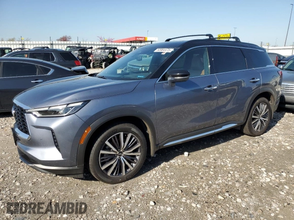 2023 Infiniti QX60 Autograph z VIN 5N1DL1HUXPC363206, wystawiony jako Copart lot #50964475 z przebiegiem 36 851 mil mil oraz Szkoda całkowita • Salvage title. Historia ofert i sprzedaży dostępna na DreamBid. Obrazek 1.