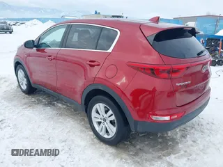 2018 Kia Sportage LX with VIN KNDPMCAC8J7324190, listed as a IAAI auction lot 41599162 with 41,573 mi miles. Bid and sale history available at carsss.com. Image 3.