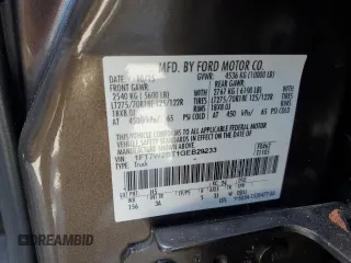 2016 Ford Super Duty F-250 SRW Lariat with VIN 1FT7W2BT1GEB29233, listed as a Copart auction lot 46093255 with 248,412 mi miles and Salvage Title. Bid and sale history available at carsss.com. Image 12.