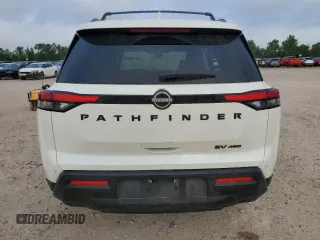 2022 Nissan Pathfinder SV with VIN 5N1DR3BC2NC247957, listed as a Copart auction lot 55448455 with 61,975 mi miles and Salvage title. Bid and sale history available at DreamBid. Image 6.