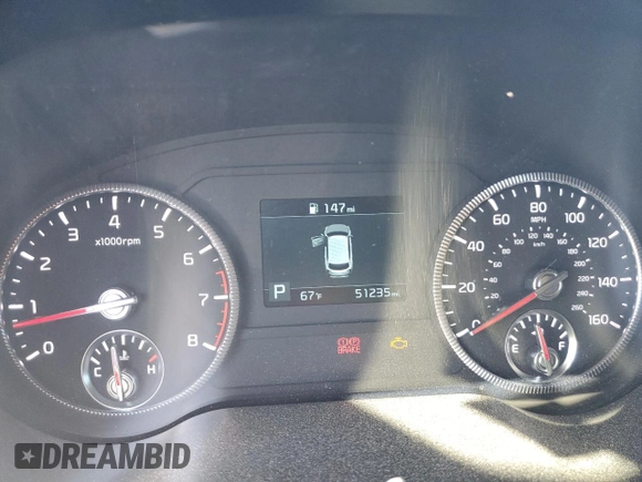 2022 Kia Telluride LX with VIN 5XYP2DHC1NG292886, listed as a Copart auction lot 50058115 with 51,235 mi miles and Salvage title. Bid and sale history available at DreamBid. Image 9.
