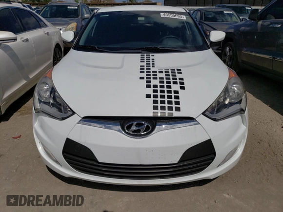 2017 Hyundai Veloster with VIN KMHTC6AD1HU322526, listed as a Copart auction lot 49550693 with 47,781 mi miles. Bid and sale history available at carsss.com. Image 5.