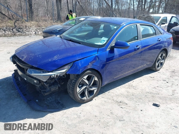 2023 Hyundai Elantra SEL with VIN KMHLS4AG3PU630104, listed as a IAAI auction lot 42042331 with 32,296 mi miles and . Bid and sale history available at DreamBid. Image 2.