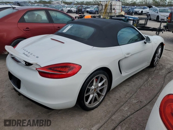 2013 Porsche Boxster S with VIN WP0CB2A8XDS132300, listed as a Copart auction lot 68223864 with 33,763 mi miles and Non Repairable. Bid and sale history available at carsss.com. Image 3.