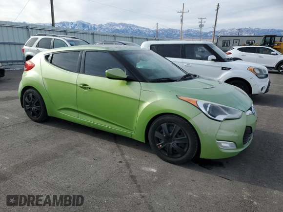 2012 Hyundai Veloster w/Red Int with VIN KMHTC6AD7CU081810, listed as a Copart auction lot 85392454 with 172,747 mi miles and Clean title. Bid and sale history available at DreamBid. Image 4.