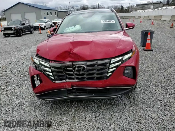 2022 Hyundai Tucson Limited with VIN 5NMJECAE3NH073047, listed as a Copart auction lot 53264725 with 36,558 mi miles and Salvage Title. Bid and sale history available at carsss.com. Image 12.