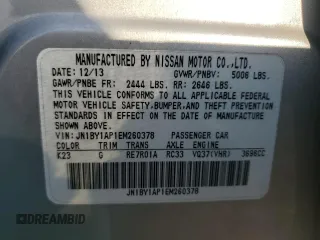 2014 Infiniti M37 with VIN JN1BY1AP1EM260378, listed as a Copart auction lot 44642135 with 133,977 mi miles and Salvage Title. Bid and sale history available at carsss.com. Image 13.