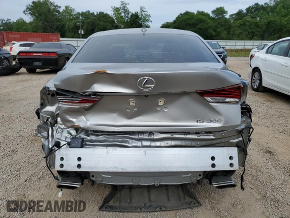 2018 Lexus IS 300 with VIN JTHBA1D27J5067821, listed as a Copart auction lot 53500935 with 47,552 mi miles and Salvage title. Bid and sale history available at DreamBid. Image 6.