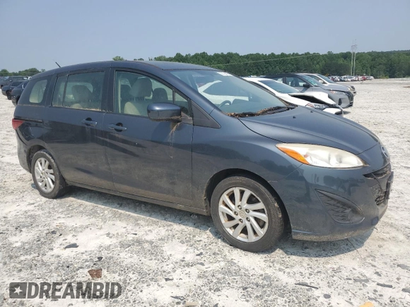 2012 Mazda 5 Sport z VIN JM1CW2BL7C0110420, wystawiony jako Copart lot #59150885 z przebiegiem Nie podano mil oraz Czysty tytuł • Clean title. Historia ofert i sprzedaży dostępna na DreamBid. Obrazek 4.