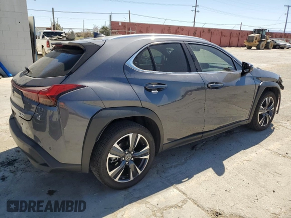 2022 Lexus UX with VIN JTHX3JBH4N2056306, listed as a Copart auction lot 72589624 with 11,991 mi miles and Salvage Title. Bid and sale history available at carsss.com. Image 3.