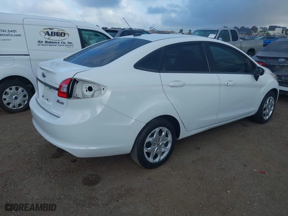 2013 Ford Fiesta S with VIN 3FADP4AJ7DM142687, listed as a IAAI auction lot 41911615 with 98,965 mi miles. Bid and sale history available at carsss.com. Image 4.
