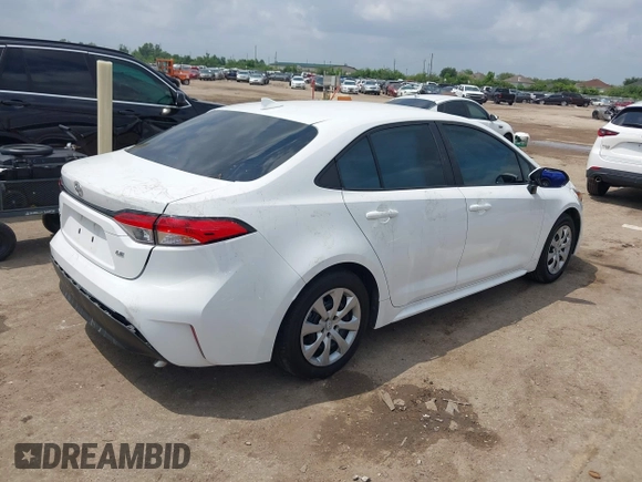 2024 Toyota Corolla LE with VIN 5YFB4MDE8RP128628, listed as a IAAI auction lot 42083196 with 37,634 mi miles and . Bid and sale history available at DreamBid. Image 4.