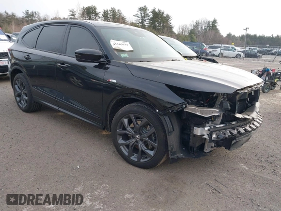 2024 Acura MDX w/A-Spec Package with VIN 5J8YE1H00RL030109, listed as a IAAI auction lot 41163634 with 25,054 mi miles. Bid and sale history available at carsss.com. Image 1.
