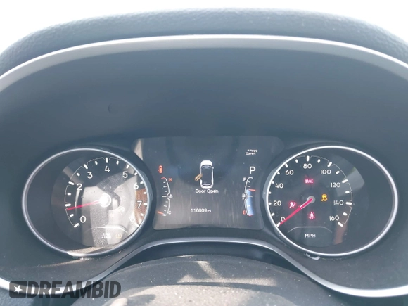 2017 Jeep Compass Latitude with VIN 3C4NJDBB5HT641152, listed as a IAAI auction lot 40330620 with 116,809 mi miles. Bid and sale history available at carsss.com. Image 7.