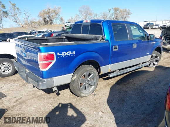 2011 Ford F-150 XLT with VIN 1FTFW1ET1BFC56942, listed as a IAAI auction lot 40717244 with 122,981 mi miles. Bid and sale history available at carsss.com. Image 4.