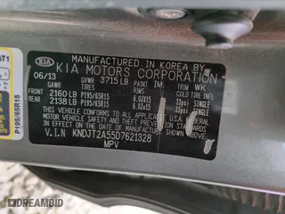 2013 Kia Soul with VIN KNDJT2A55D7621328, listed as a Copart auction lot 47835435 with 158,244 mi miles and Salvage Title. Bid and sale history available at carsss.com. Image 13.