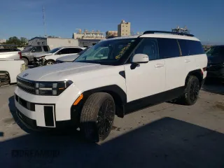 2025 Hyundai Santa Fe Calligraphy z VIN 5NMP54GL5SH086917, wystawiony jako Copart lot #85349824 z przebiegiem 4 679 mil mil oraz Szkoda całkowita • Salvage title. Historia ofert i sprzedaży dostępna na DreamBid. Obrazek 1.