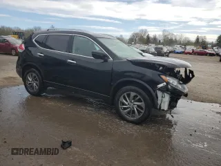 2016 Nissan Rogue S with VIN JN8AT2MVXGW144910, listed as a Copart auction lot 55214625 with 127,384 mi miles and Salvage Title. Bid and sale history available at DreamBid. Image 4.