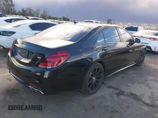 2018 Mercedes-Benz S 63 AMG with VIN WDDUG8JB9JA357139, listed as a IAAI auction lot 41265507 with 41,224 mi miles and . Bid and sale history available at DreamBid. Image 4.