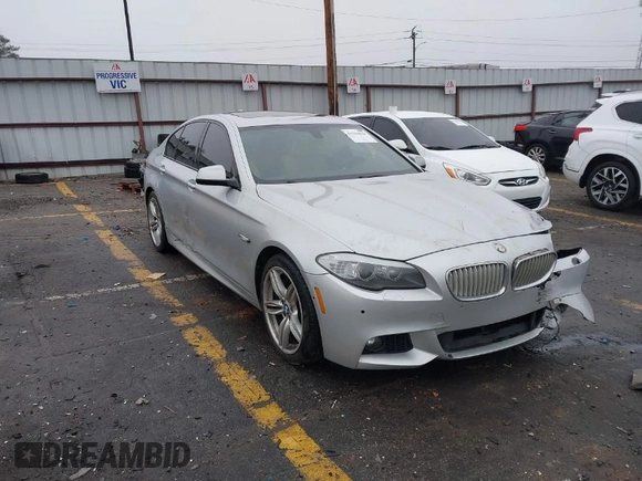2013 BMW 5 Series 550i with VIN WBAFR9C57DDX80666, listed as a IAAI auction lot 41556020 with 137,418 mi miles and . Bid and sale history available at carsss.com. Image 1.