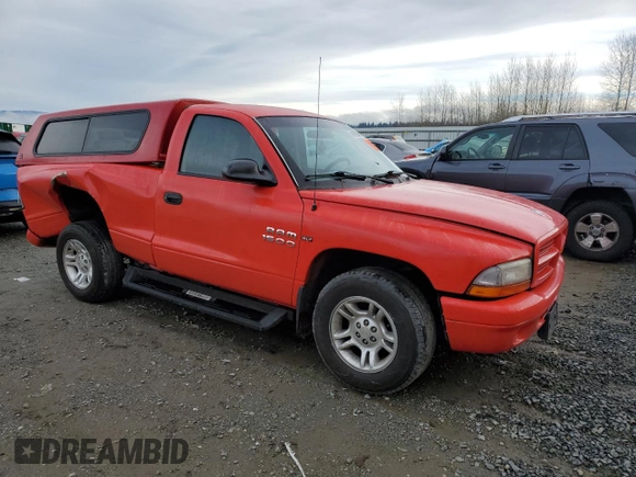 2001 Dodge Dakota with VIN 1B7FL26X01S233108, listed as a Copart auction lot 41419545 with 226,871 mi miles and Salvage Title. Bid and sale history available at carsss.com. Image 4.