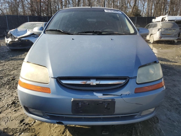 2008 Chevrolet Aveo LS with VIN KL1TD66678B001668, listed as a Copart auction lot 42423035 with 107,500 mi miles and Salvage Title. Bid and sale history available at carsss.com. Image 5.