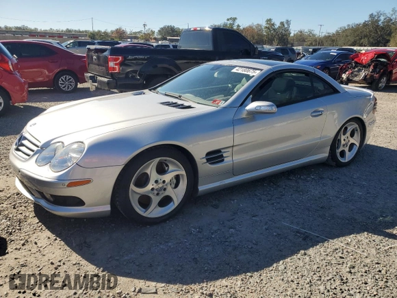 2005 Mercedes-Benz SL 55 AMG with VIN WDBSK74F15F089669, listed as a Copart auction lot 42180675 with Not provided miles and Salvage title. Bid and sale history available at DreamBid. Image 1.