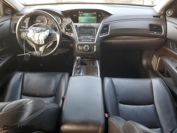 2015 Acura RLX Advance Pkg with VIN JH4KC1F97FC000997, listed as a Copart auction lot 75295404 with 67,403 mi miles and Salvage Title. Bid and sale history available at carsss.com. Image 8.