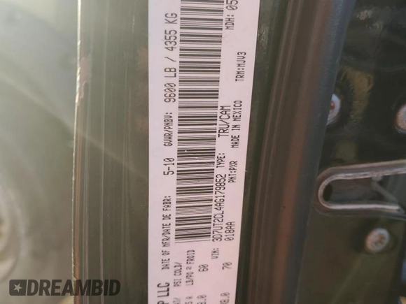 2010 Dodge 2500 SLT z VIN 3D7UT2CL4AG179852, wystawiony jako Copart lot #53741455 z przebiegiem 228 412 mil mil oraz Szkoda całkowita • Salvage title. Historia ofert i sprzedaży dostępna na DreamBid. Obrazek 12.