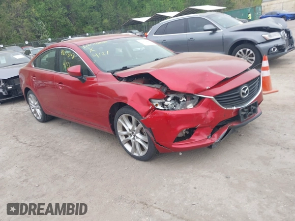 2014 Mazda 6 i Touring with VIN JM1GJ1V63E1156419, listed as a IAAI auction lot 42075808 with 200,811 mi miles. Bid and sale history available at carsss.com. Image 1.