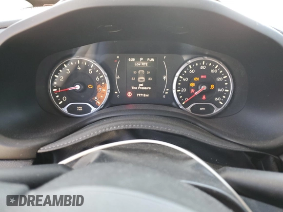2016 Jeep Renegade Sport with VIN ZACCJAAT3GPD50865, listed as a Copart auction lot 49716695 with 77,712 mi miles and Salvage Title. Bid and sale history available at DreamBid. Image 9.