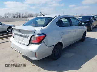 2021 Mitsubishi Mirage G4 ES with VIN ML32FUFJ7MHF07540, listed as a IAAI auction lot 41417124 with 109,901 mi miles. Bid and sale history available at carsss.com. Image 4.