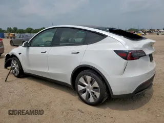 2024 Tesla Model Y Long Range with VIN 7SAYGDEE6RA290124, listed as a Copart auction lot 57662385 with 14,751 mi miles and Salvage title. Bid and sale history available at DreamBid. Image 2.