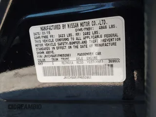 2015 Infiniti Q40 with VIN JN1CV6AR1FM650961, listed as a IAAI auction lot 41256986 with 1 mi miles. Bid and sale history available at carsss.com. Image 9.