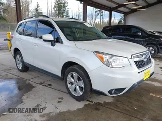2015 Subaru Forester 2.5i Limited with VIN JF2SJAHC5FH570985, listed as a IAAI auction lot 41950306 with 164,632 mi miles. Bid and sale history available at carsss.com. Image 1.