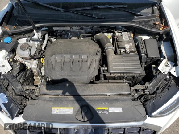 2020 Audi Q3 S line Premium Plus with VIN WA1EECF36L1030607, listed as a Copart auction lot 54425725 with 45,796 mi miles and Salvage title. Bid and sale history available at DreamBid. Image 12.