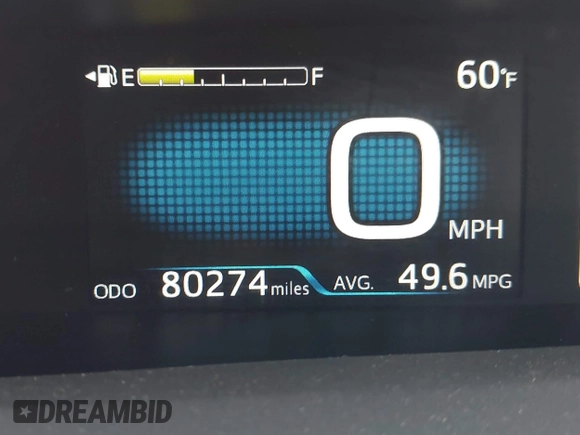 2017 Toyota Prius Two with VIN JTDKBRFU1H3028451, listed as a IAAI auction lot 41896413 with 80,274 mi miles. Bid and sale history available at carsss.com. Image 15.