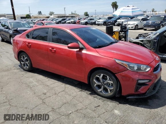 2021 Kia Forte LXS with VIN 3KPF24AD7ME324914, listed as a Copart auction lot 57499395 with 44,573 mi miles and Salvage title. Bid and sale history available at DreamBid. Image 4.