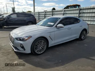 2020 Genesis G70 2.0T with VIN KMTG64LA7LU062308, listed as a Copart auction lot 83760714 with 81,576 mi miles and Non Repairable. Bid and sale history available at carsss.com. Image 1.