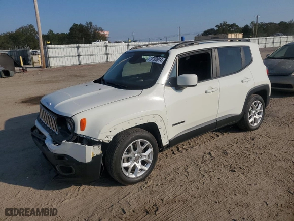 2017 Jeep Renegade Altitude with VIN ZACCJABB4HPF38401, listed as a Copart auction lot 77792014 with 143,167 mi miles and Salvage Title. Bid and sale history available at carsss.com. Image 1.