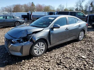 2024 Nissan Sentra S with VIN 3N1AB8BV3RY219613, listed as a Copart auction lot 51243755 with 25,113 mi miles and Salvage Title. Bid and sale history available at carsss.com. Image 1.
