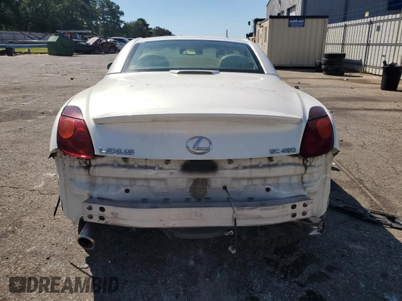 2004 Lexus SC with VIN JTHFN48Y640054422, listed as a Copart auction lot 71995314 with 195,136 mi miles and Salvage Title. Bid and sale history available at carsss.com. Image 6.