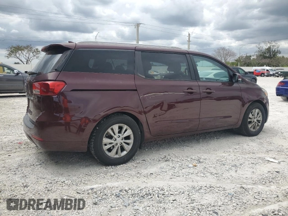 2016 Kia Sedona LX with VIN KNDMB5C1XG6128783, listed as a Copart auction lot 52823525 with 115,211 mi miles and Clean Title. Bid and sale history available at carsss.com. Image 3.
