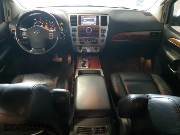 2008 Infiniti QX56 z VIN 5N3AA08D98N909588, wystawiony jako Copart lot #54063755 z przebiegiem 150 723 mil mil oraz Czysty tytuł • Clean title. Historia ofert i sprzedaży dostępna na DreamBid. Obrazek 8.