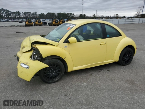 2001 Volkswagen Beetle GLS with VIN 3VWCK21C81M460224, listed as a Copart auction lot 48404615 with 150,992 mi miles and Salvage Title. Bid and sale history available at DreamBid. Image 1.